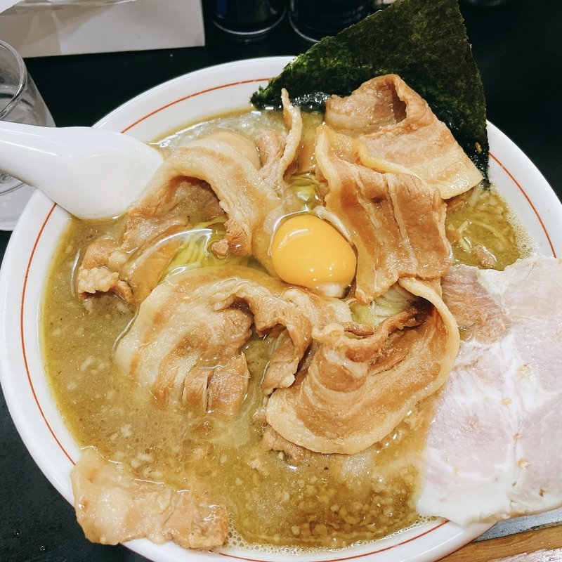 不純100大盛り、つけ玉(一条流がんこ総本家分家荒木町)