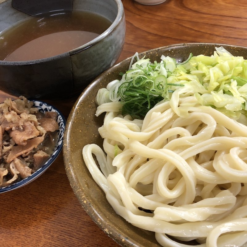 肉つけうどん大盛り(麺許皆伝 （めんきょかいでん）)