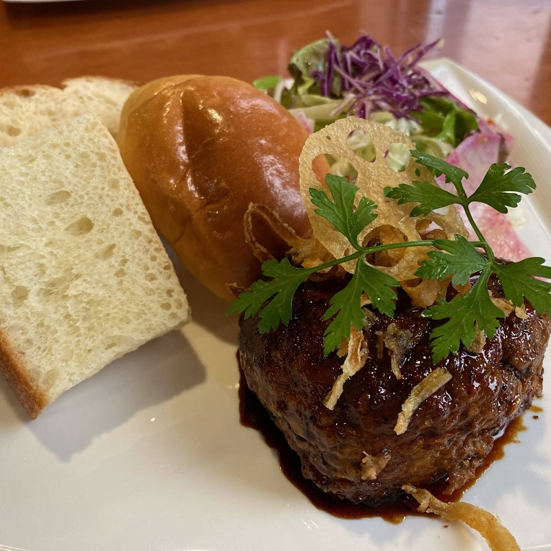 層雲峡渓谷照焼ハンバーグランチ(ビアグリル・キャニオン)