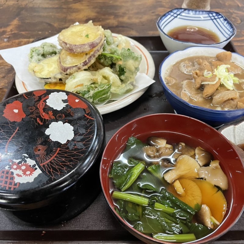 野菜天ぷら定食(茂木ドライブイン )