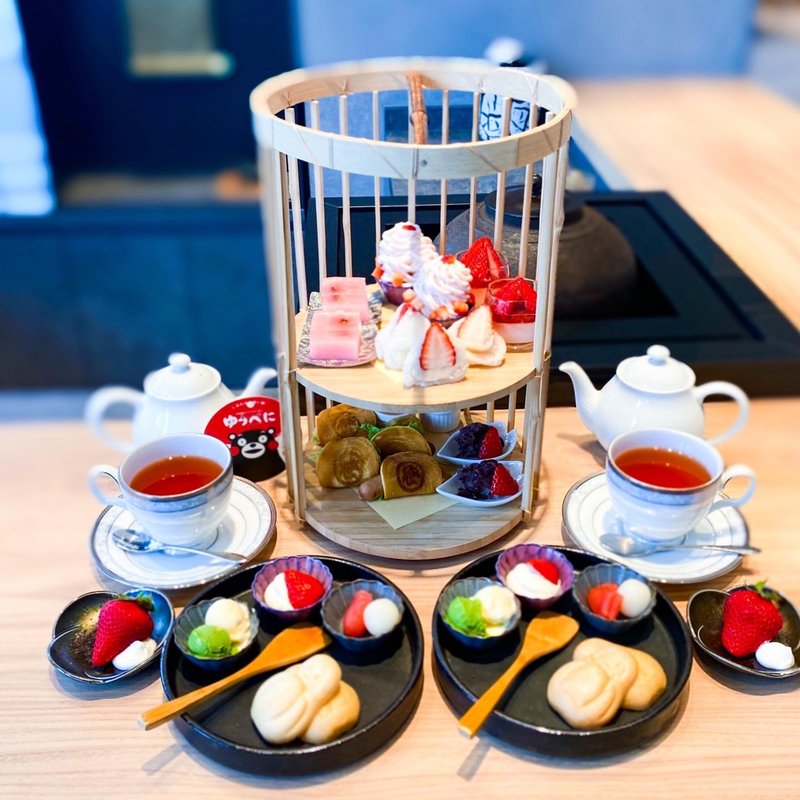 ゆうべにいちごアフタヌーンティー(笹屋伊織別邸)