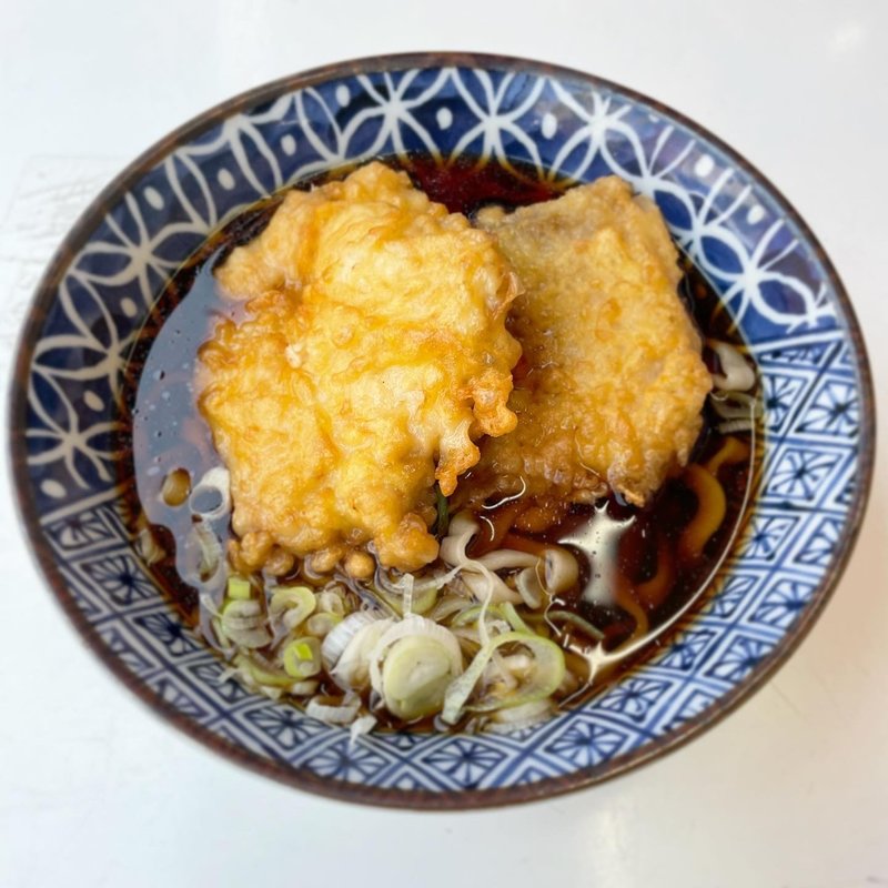 極上太麺鶏天そば（温）(立ち喰い 雑賀屋)