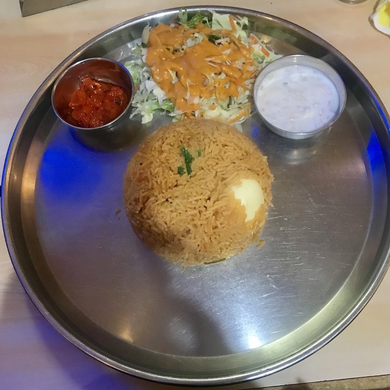 エッグビリヤニ(南印度ダイニング)