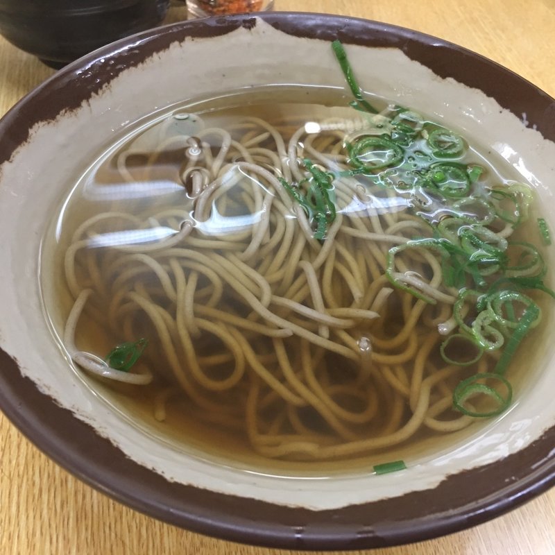 かけそば(手打ちそばうどん つるつる庵)