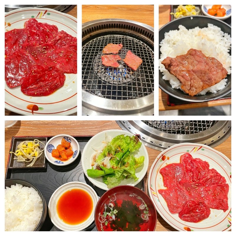 和牛ロース定食(黒毛和牛焼肉 うしくろ 東陽町店)