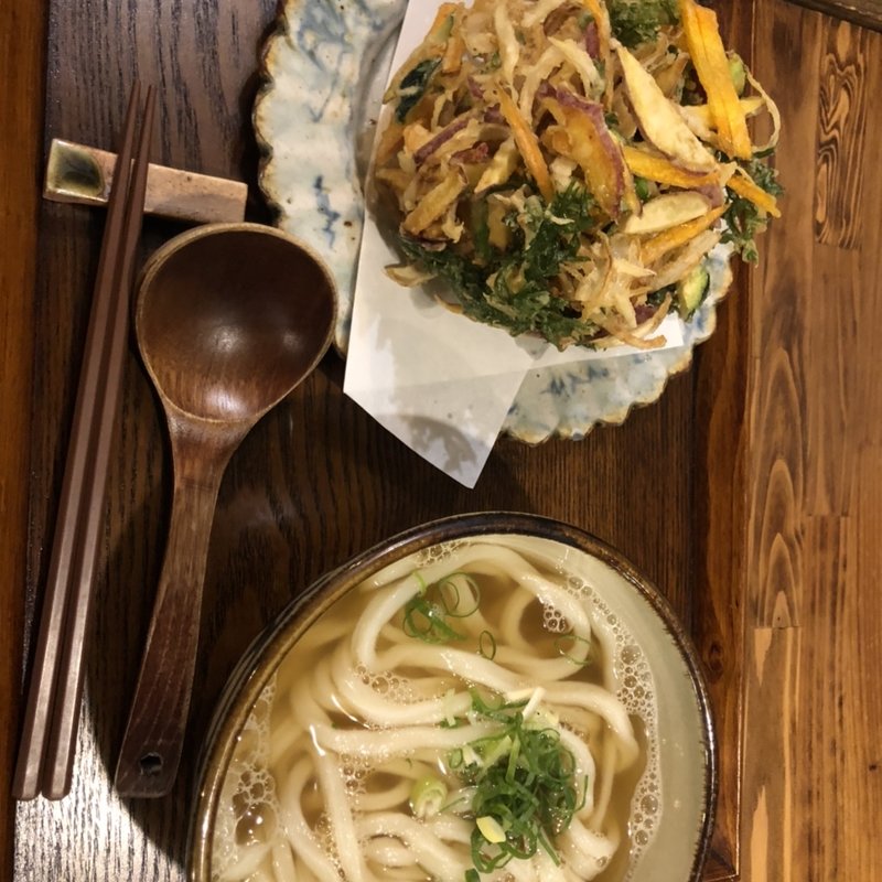 かき揚げうどん(おうどん くるみ家)