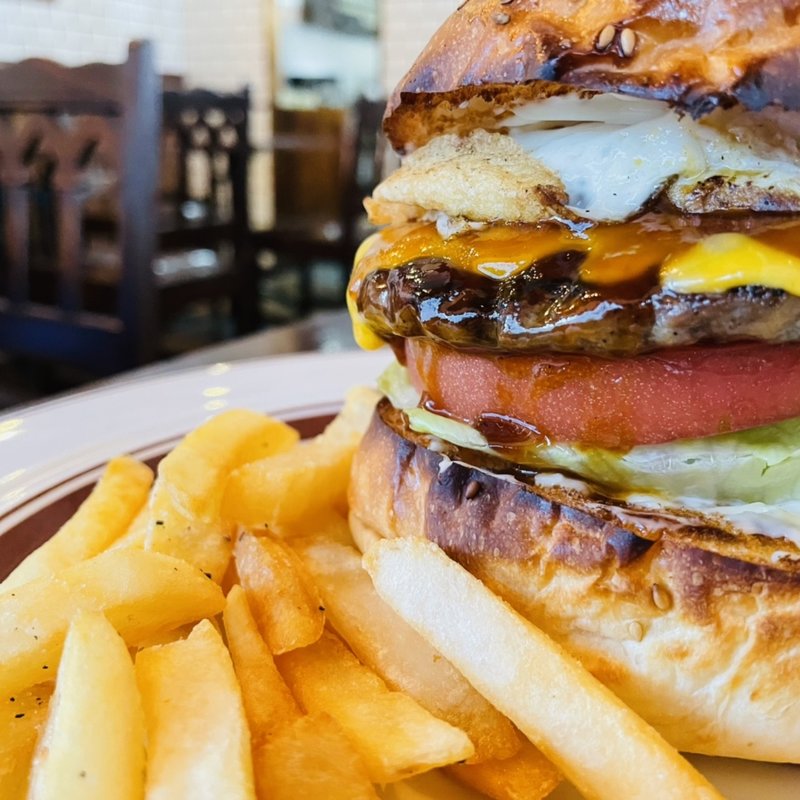 テリヤキバーガー＋チーズ・エッグ(オールドニューダイナー （OLD NEW DINER）)