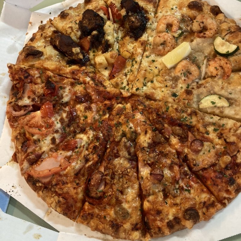 ステーキ&シュリンプクォーター Lサイズ(ピザーラ 貝塚熊取店)