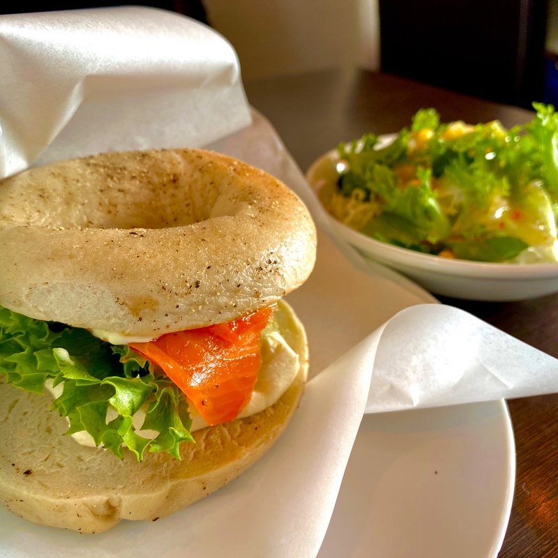 ベーグルサンドイッチセット(Peace Cafe)