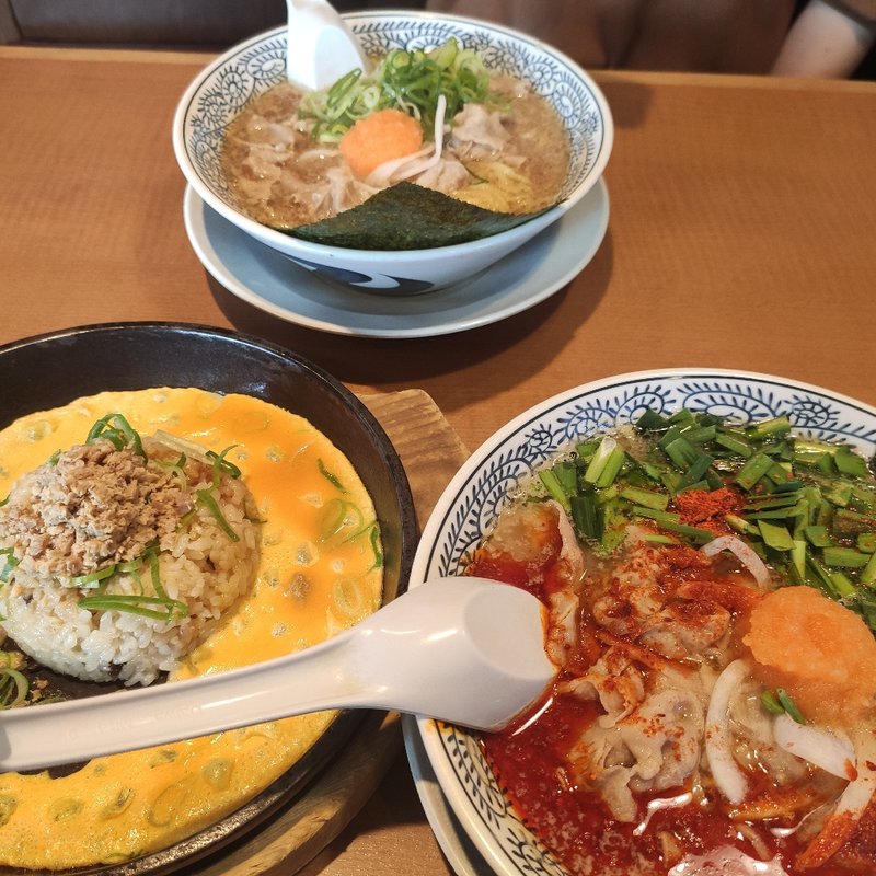 辛肉そばチャーハンセット(丸源ラーメン 彦根店 )