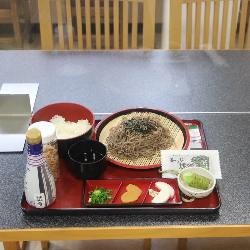 わさび丼ざるそばセット(伊豆わさびミュージアム)