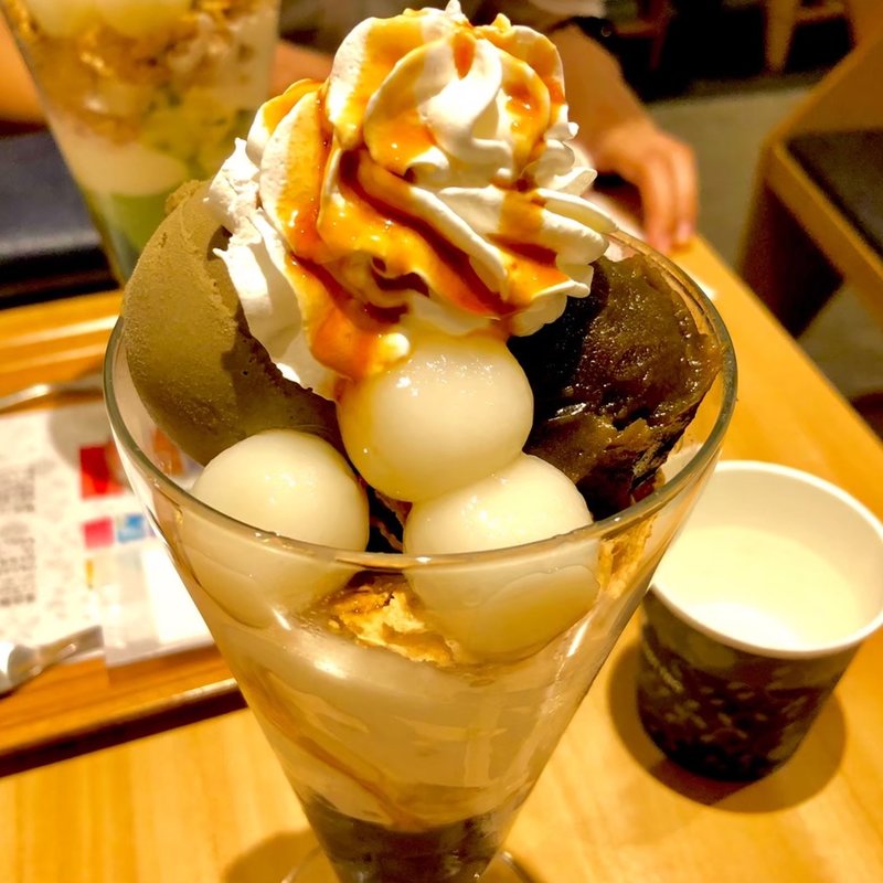 ほうじ茶白玉パフェ(nana's green tea 調布パルコ店)