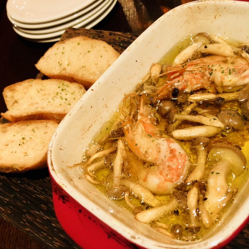 エビのアヒージョ(Shrimp Dining EBIZO kashiwa （シュリンプ ダイニング エビゾウ カシワ）)