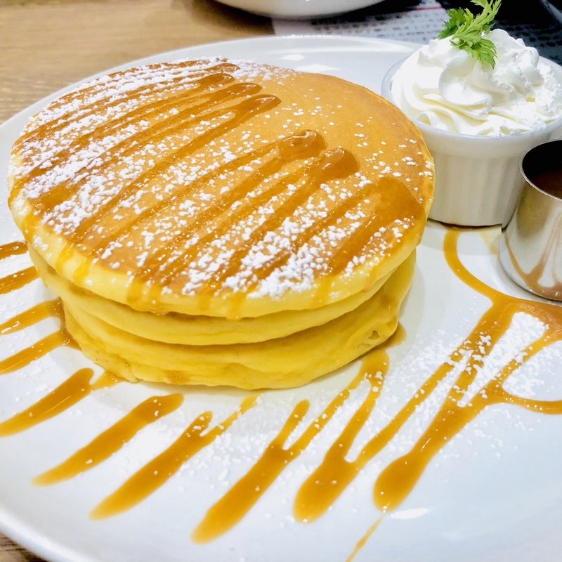 塩キャラメルパンケーキ(コラソンカフェ)