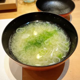 海苔の味噌汁(代官山 寿し佐藤)