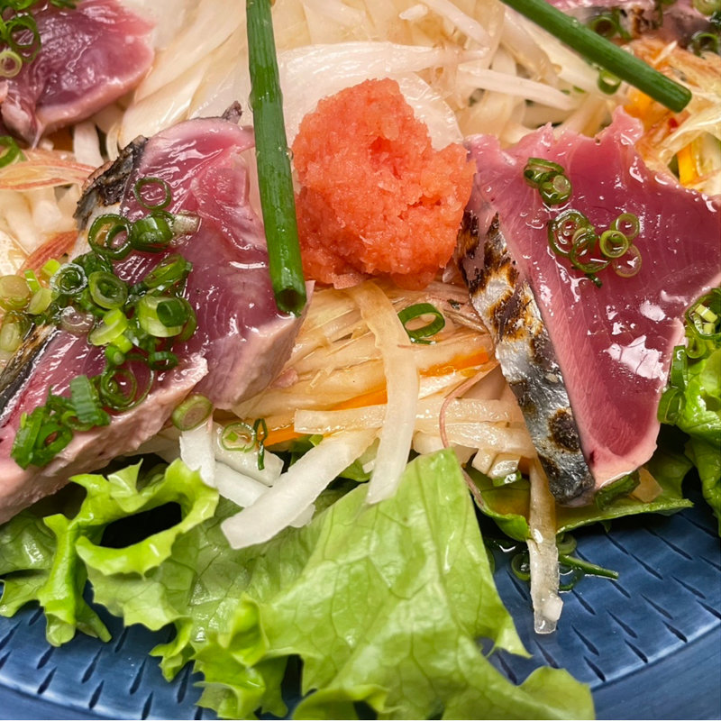 初鰹と新玉葱の豪快盛り　ハーフ(木曽路 用賀店)