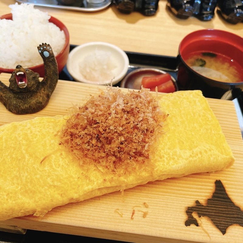 だし巻きたまご定食(刺身居酒屋海さくらミチマロ)
