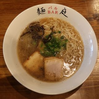豚骨醤油ラーメン(麺BAR庭)