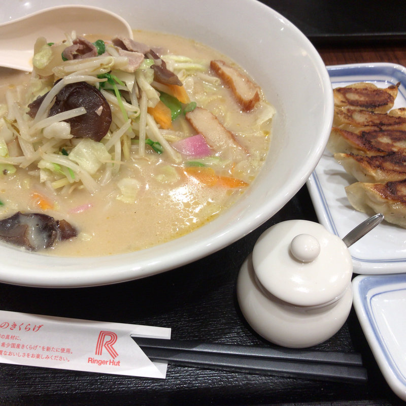 長崎ちゃんぽん 餃子セット(リンガーハット ララガーデン長町店 )