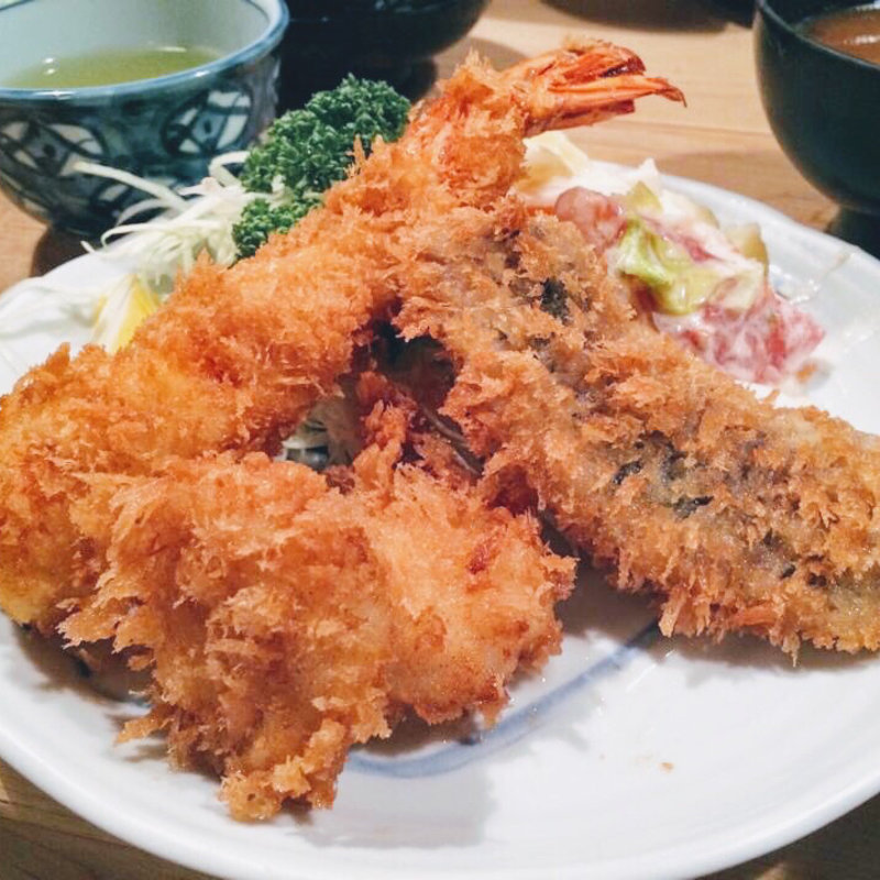 フライ盛合せ定食(三洲屋銀座店)