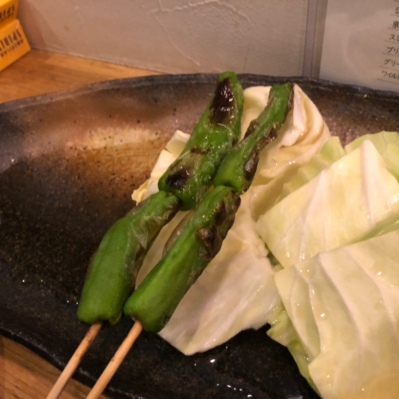 ししとう(炭火焼鳥バル JINDAIKO)
