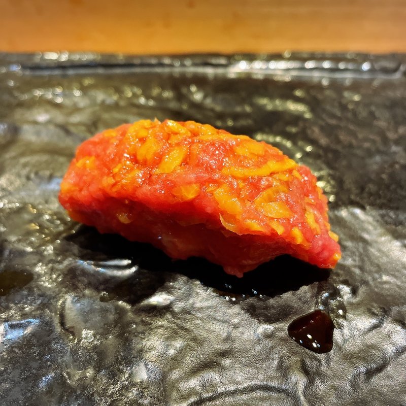 とろたく 握り(代官山 寿し佐藤)