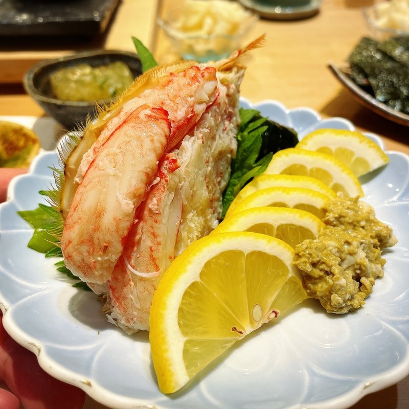 北海道産毛ガニ ハーフ(代官山 寿し佐藤)