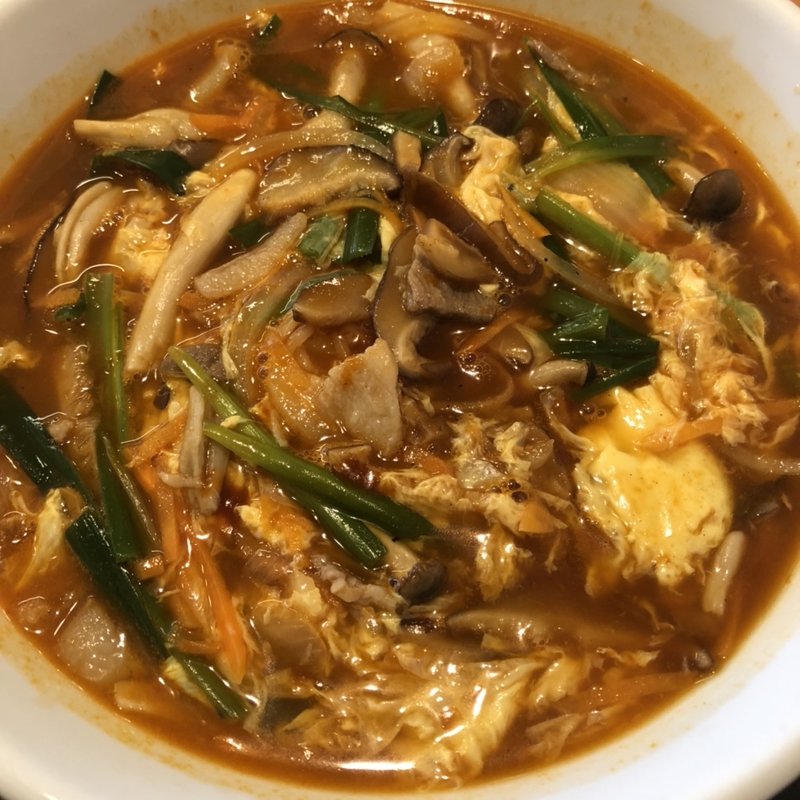 酸辣きのこ湯麺(日高屋 上福岡店)