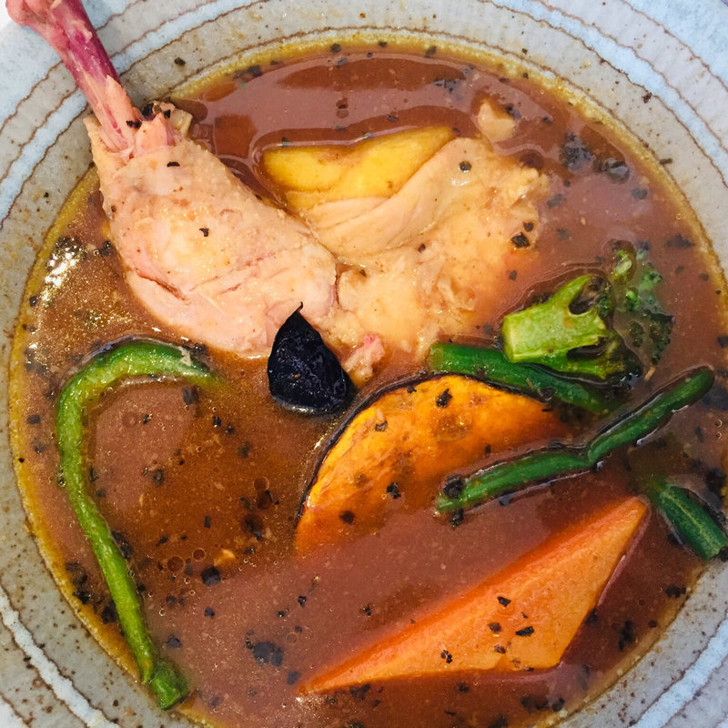 チキンと野菜のスープカレー(すーぷかれー専門店　薩摩剛家 )