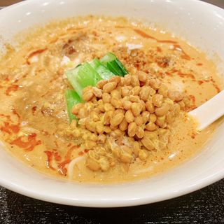 納豆担々麺(広東麺飯房　守谷SA下り)