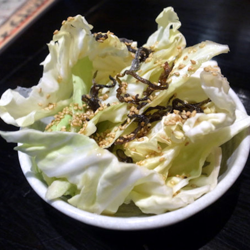 塩こぶきゃべつ(串焼きこうのとり)