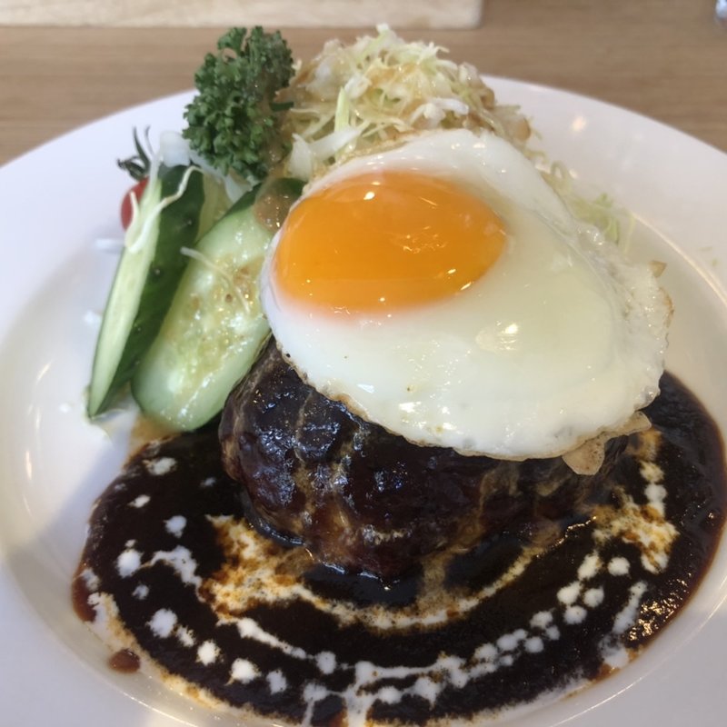 ハンバーグステーキ　デミグラスソース(ロールキャベツとハンバーグ専門 Kitchen Roven 八丁堀（キッチンローブン八丁堀）)