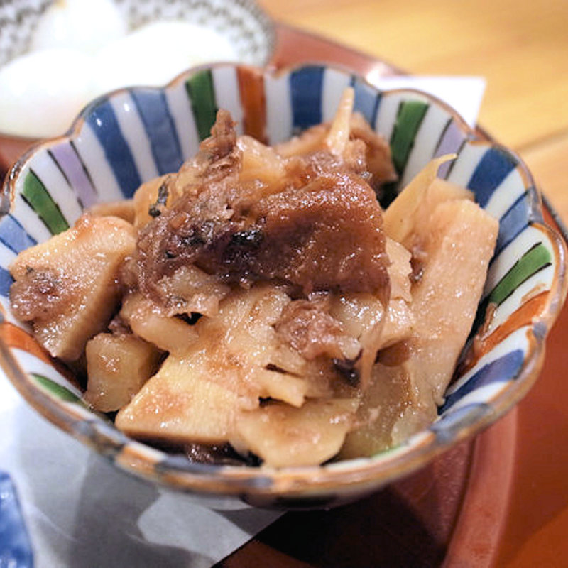 メンマの梅カツオ和え(瓦焼き ひとたらし)