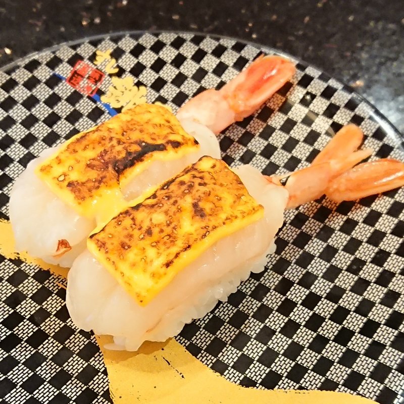 赤海老チーズ炙り(すし銚子丸 横浜都筑店)