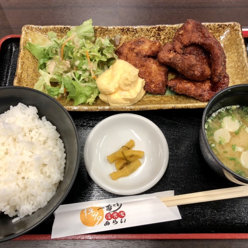 タレ唐揚げ定食(博多一番どり 居食家あらい 和白店 （はかたいちばんどり いしょくやあらい）)