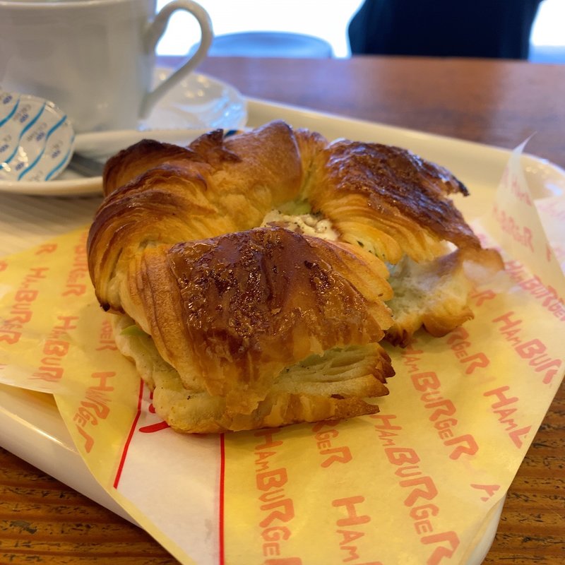 クロワッサンサンド(ハムチーズ)(喫茶・レストランブルーポピー )