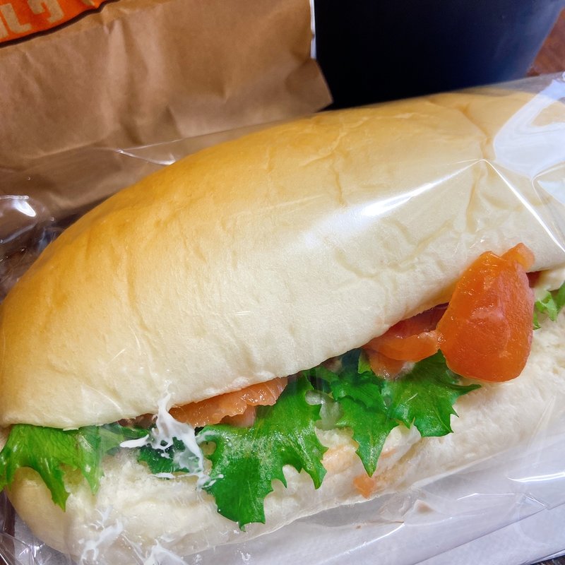 もっちりサンド　スモークサーモン(サンマルクカフェ 浅草橋東口店)