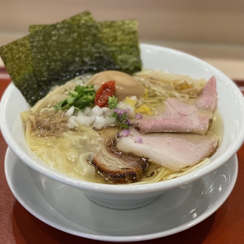 特製イリコそば(麦と麺助 新梅田中津店)