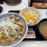 ねぎ塩豚丼Aセット