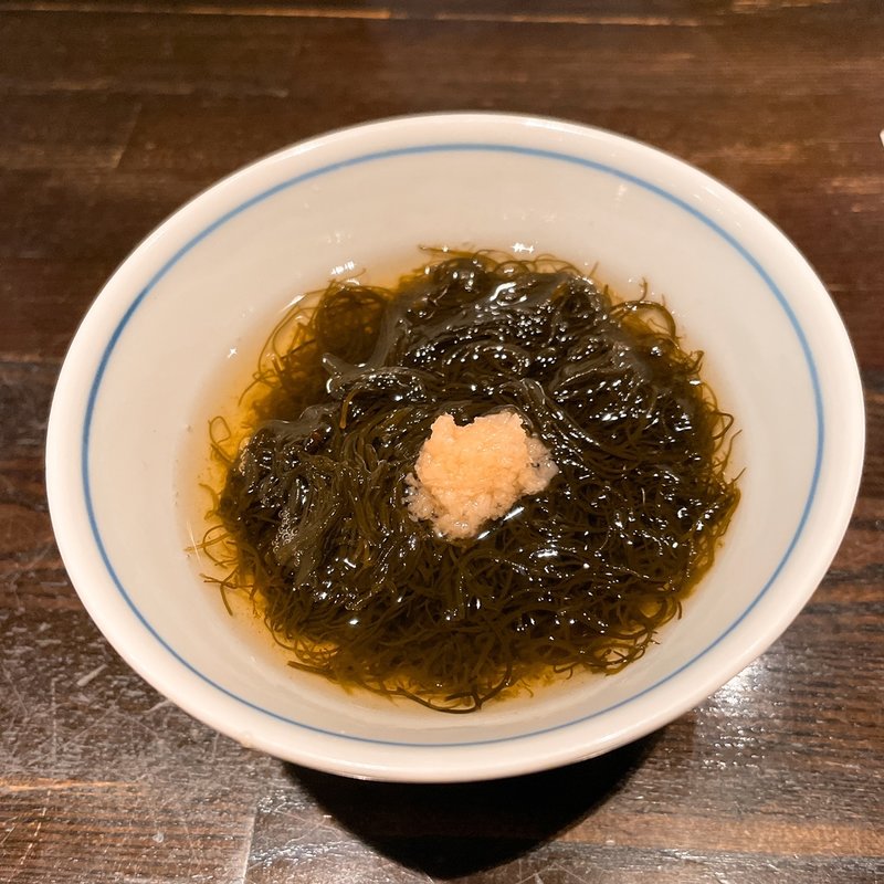 岩もずくの酢の物(青山 川上庵)