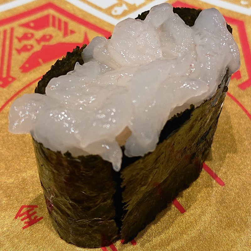 白えび軍艦一貫(金沢回転寿司 輝らり 八王子OPA店)