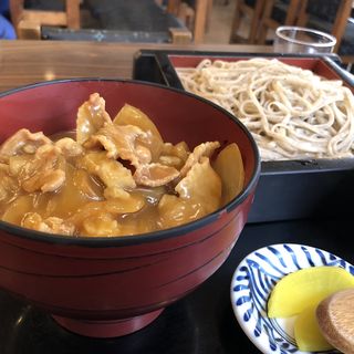 カレー丼セット(さか本 そば店)