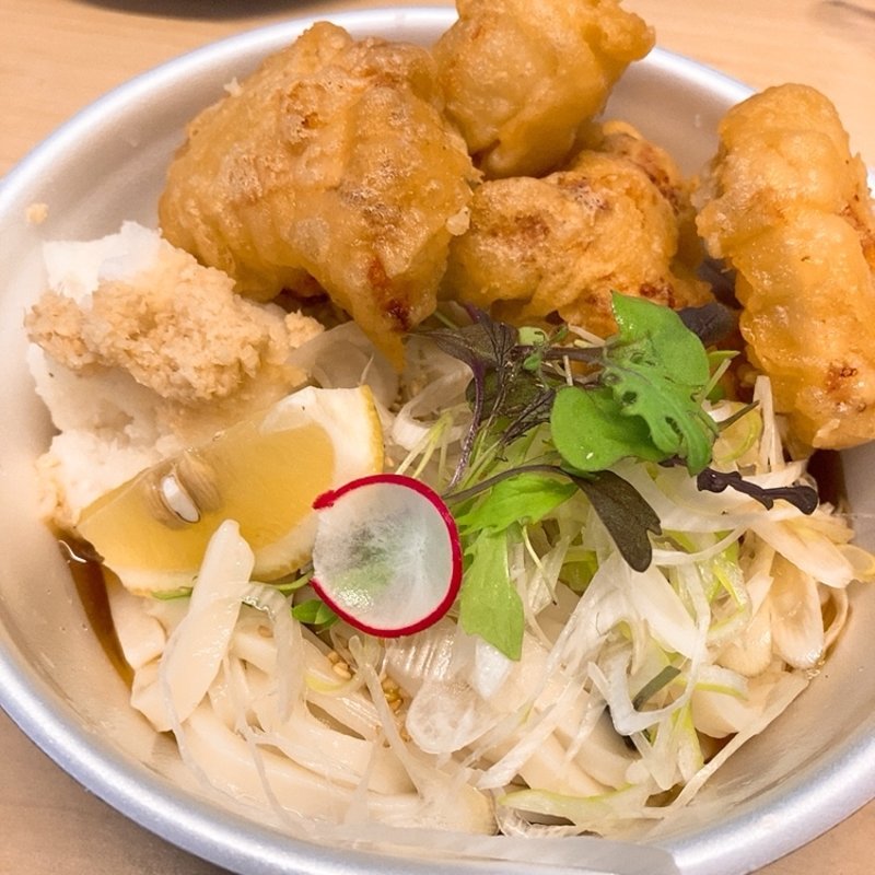 とり天ぶっかけうどん(太閤うどん 中町店 )