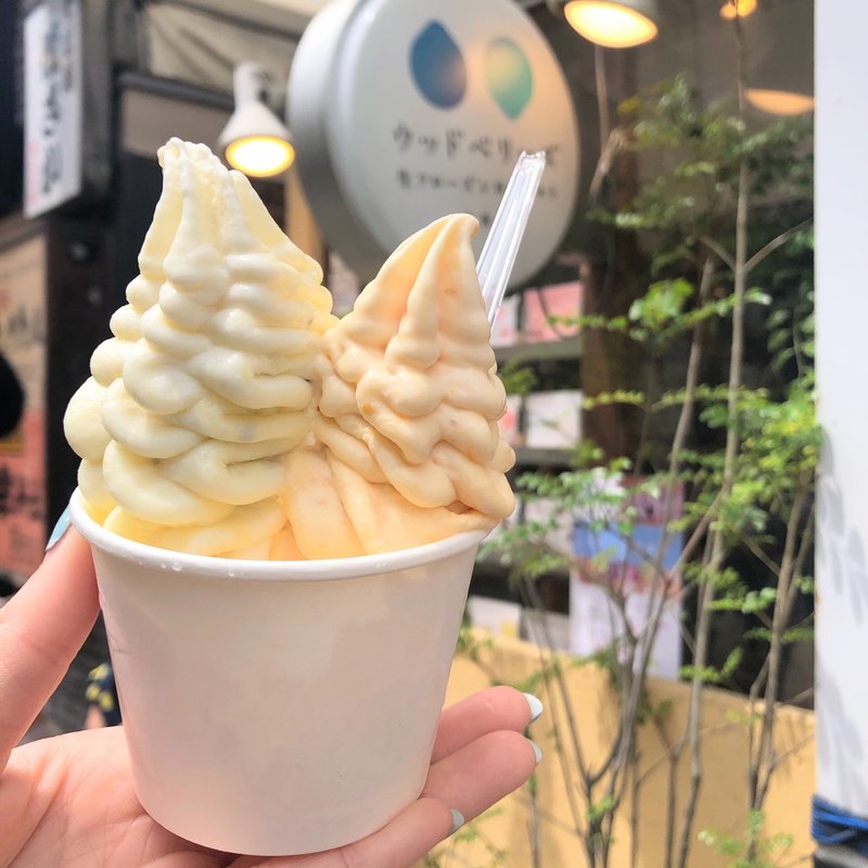 ゴールドキウイ　ゴールデンベリー（西洋ほうずき） 生フローズンヨーグルト(ウッドベリーズ 本店)