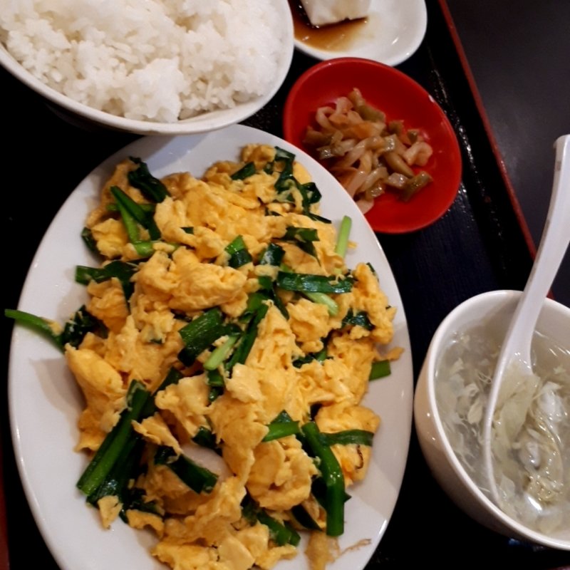 海老にら玉子定食(玉仙楼 )