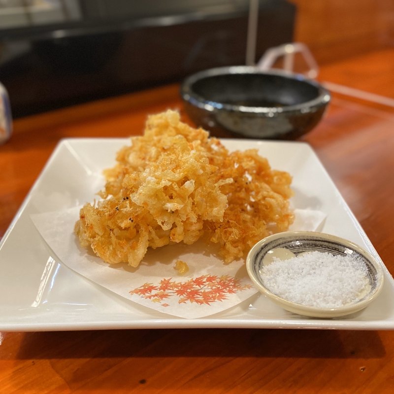 桜エビかき揚げ(四季の小料理 万福)