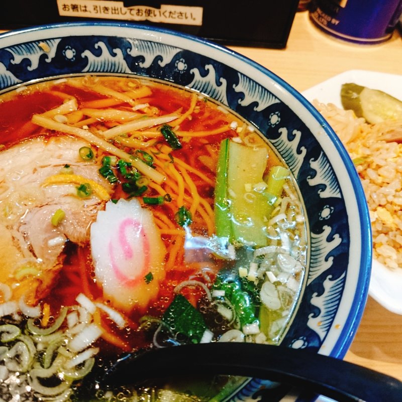 半炒飯ラーメン(福徳 （フクトク）)