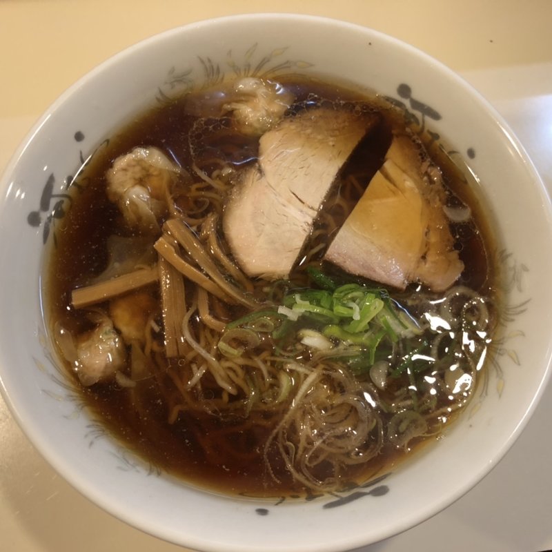 ワンタンメン 醤油(釧路ラーメン 河むら)