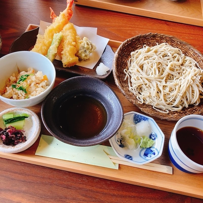 天ざる定食(安藝の國　茶房　庭テラス)