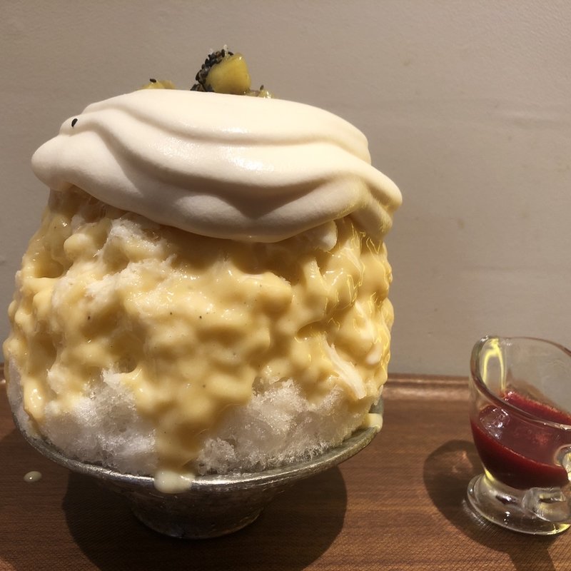 富の川越いも＋ジャージー練乳エスプーマ(川越 これがかき氷)